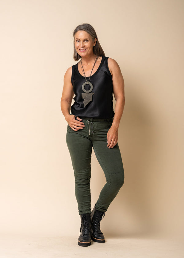 Nessie Pants in Khaki - Imagine Fashion Australia