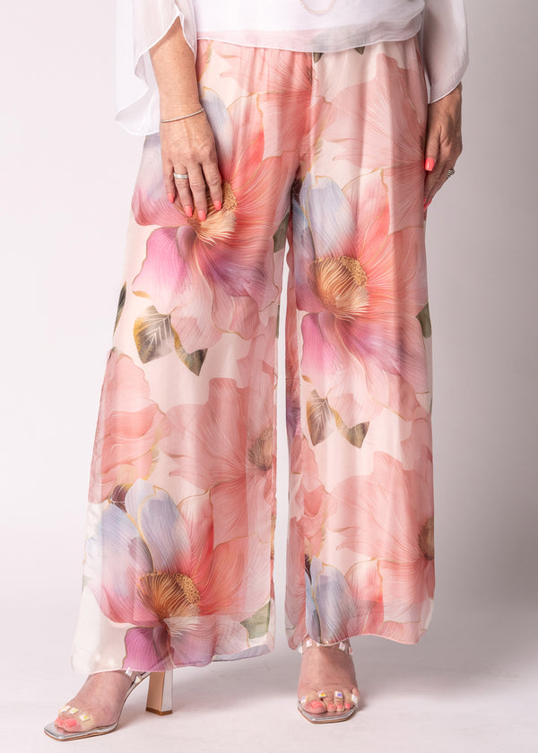 Honor Silk Pants in Blush - Imagine Fashion Australia