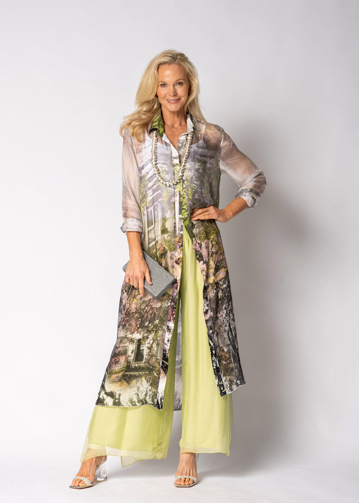 Letara Silk Dress in White