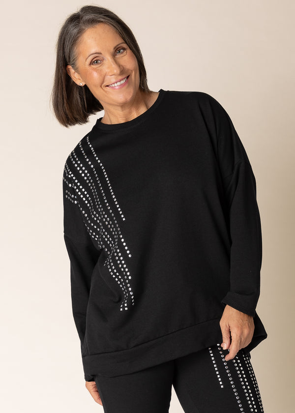 Scarletta Cotton Top in Onyx - Imagine Fashion Australia