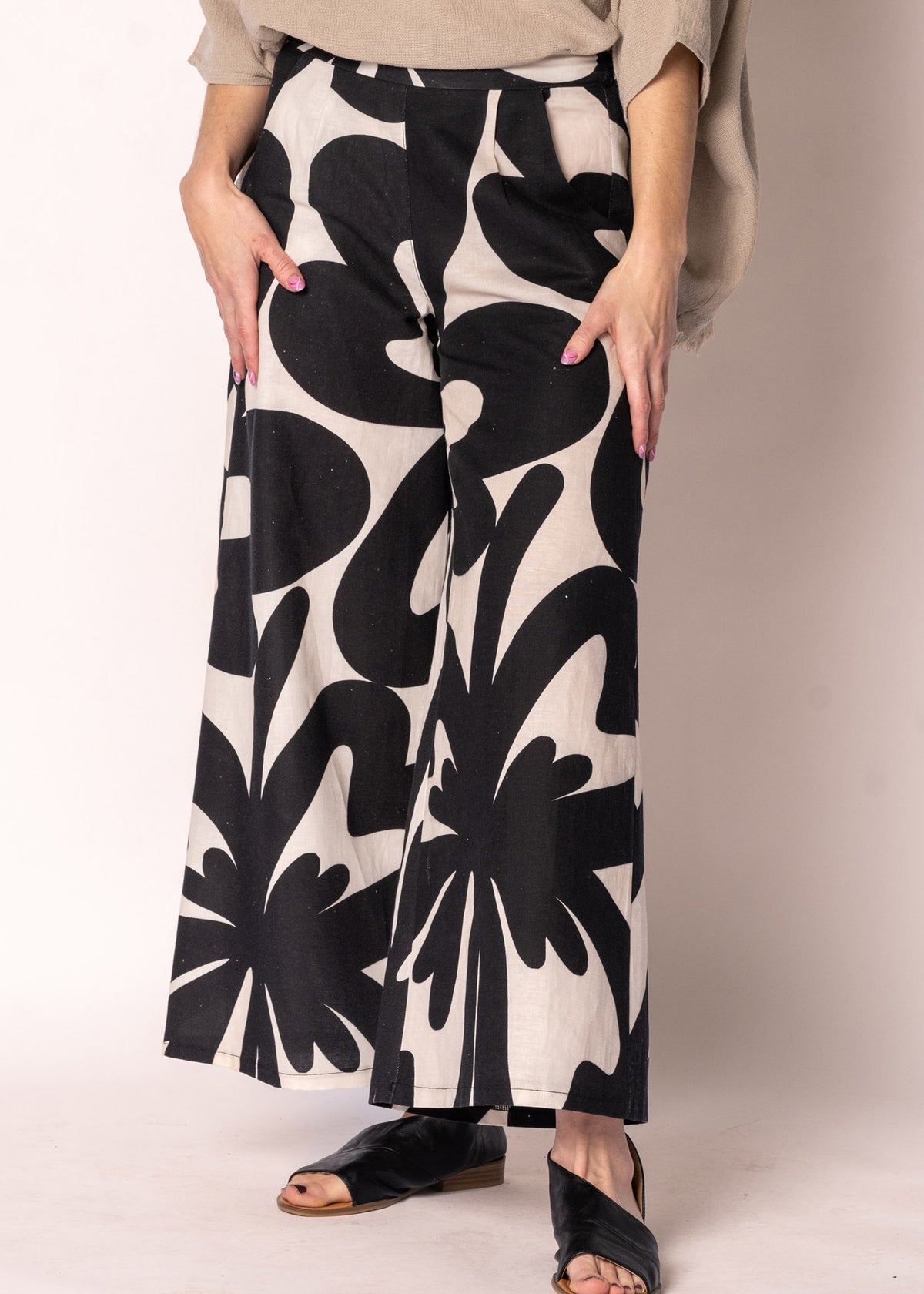 Liora Linen Pants in Cream - Imagine Fashion Australia