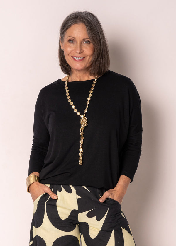 Adley Top in Onyx - Imagine Fashion Australia