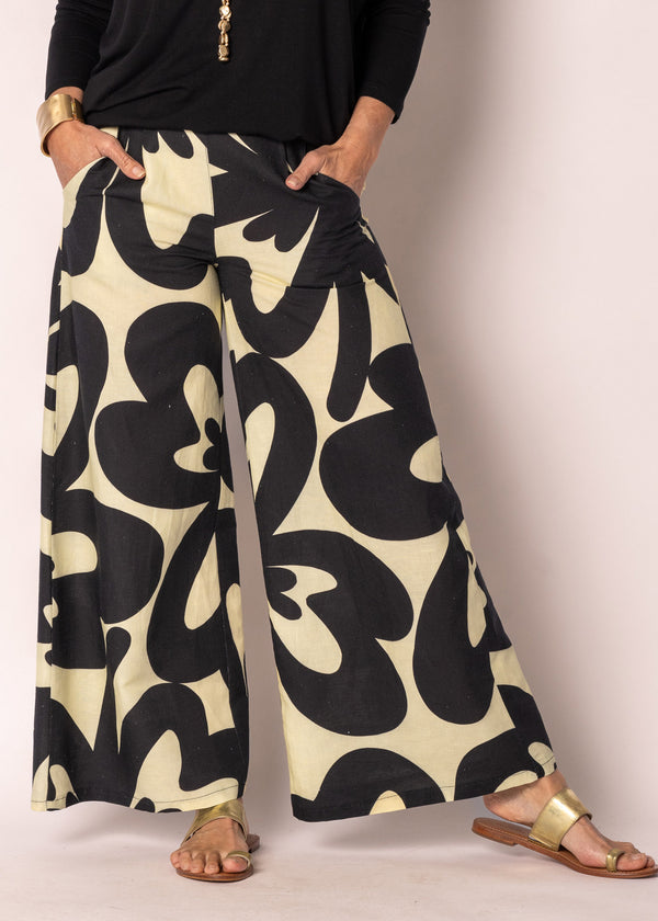 Liora Linen Pants in Lucca Lemon - Imagine Fashion Australia