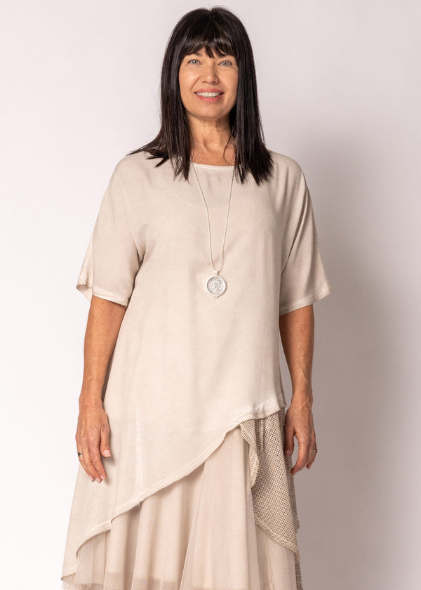 Solina Top in Antique Beige