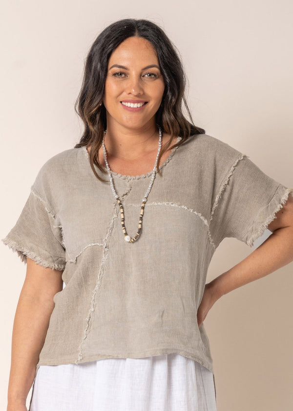 Quinn Top in Mocha - Imagine Fashion Australia
