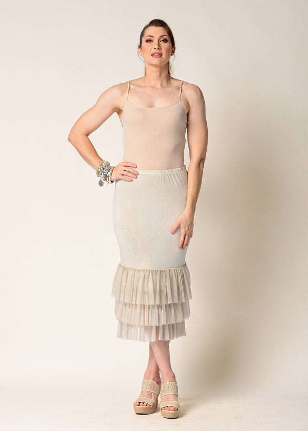 Kelsie Skirt in Latte - Imagine Fashion Australia