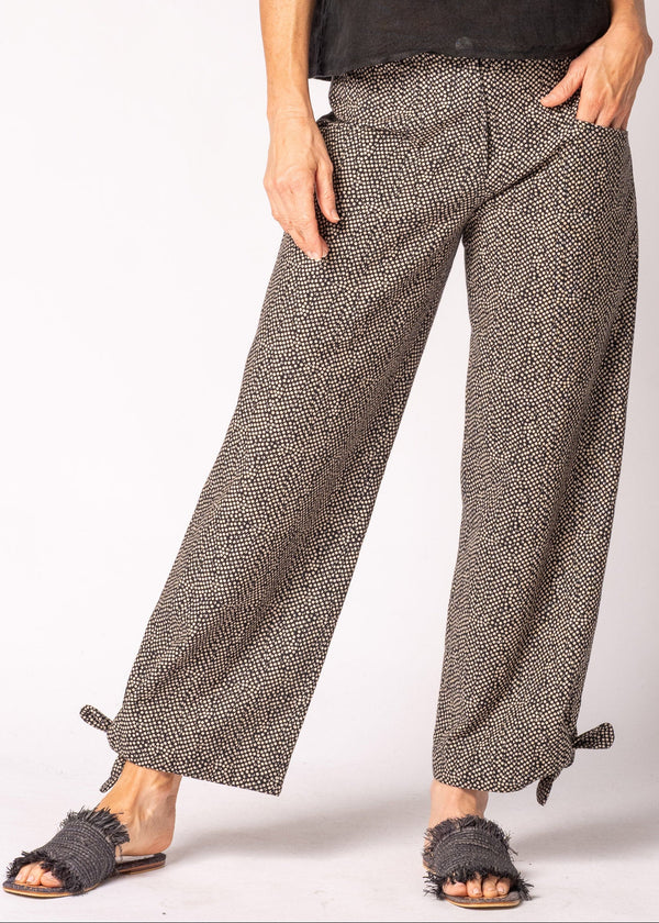 Delara Cotton Pants in Onyx