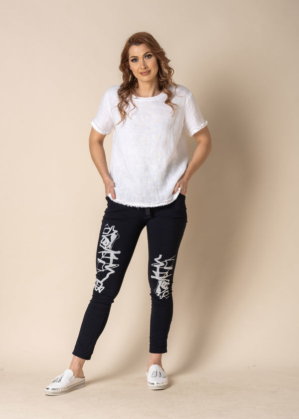 Lorali Pants in Navy - Imagine Fashion Australia