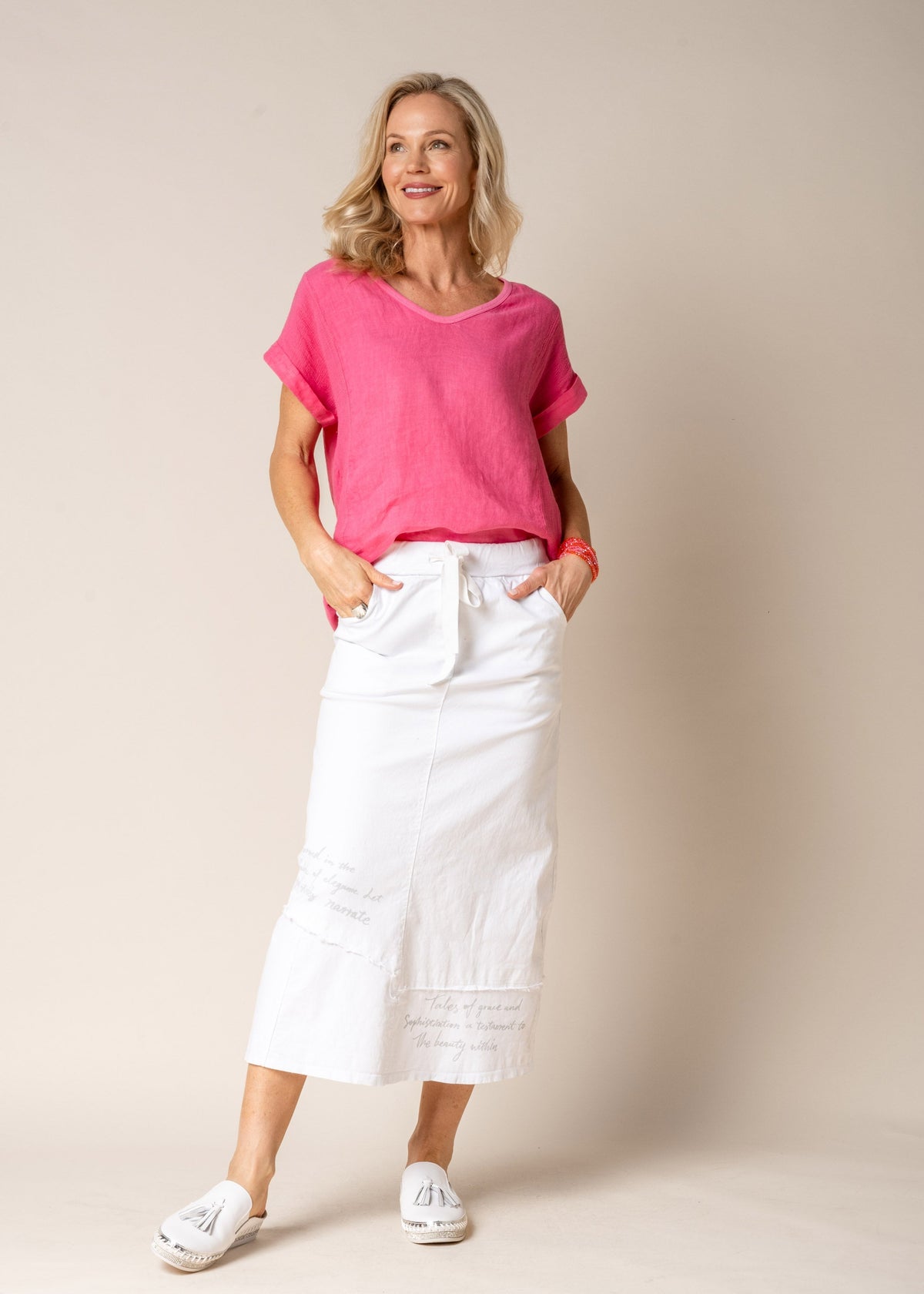 Sana Skirt in White - Imagine Fashion Australia