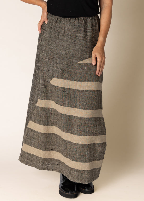 Verity Linen Skirt in Onyx - Imagine Fashion Australia