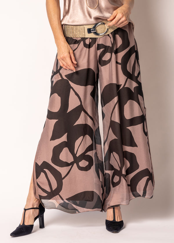 Antary Silk Pants in Milk Chocolate - Imagine Fashion Australia