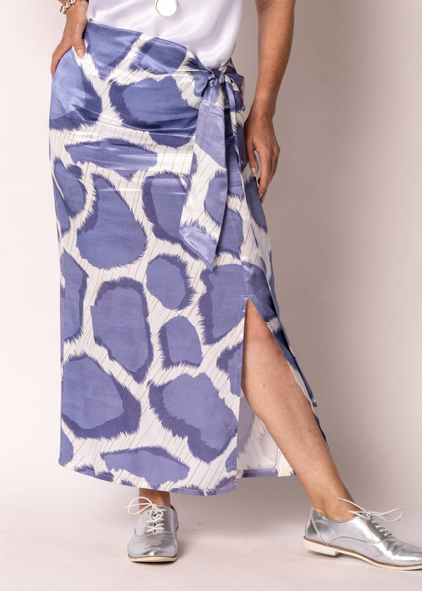 Gracina Skirt in Positano Blue - Imagine Fashion Australia