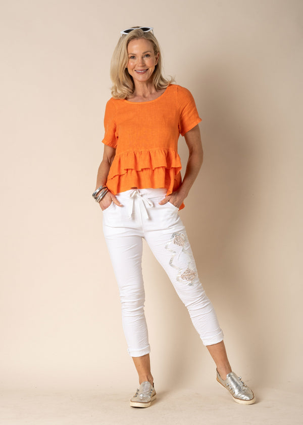 Sara Pants in White - Imagine Fashion Australia