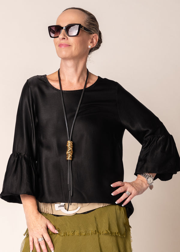 Karley Top in Onyx - Imagine Fashion Australia