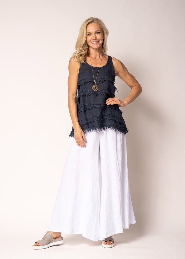 Haru Top in Navy - Imagine Fashion Australia