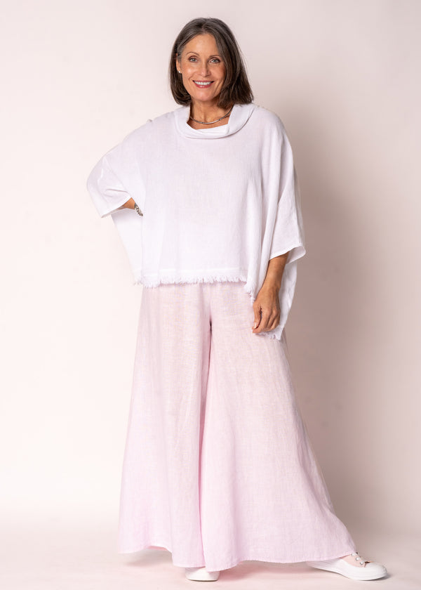 Diana Linen Pant in Modena Pink - Imagine Fashion Australia