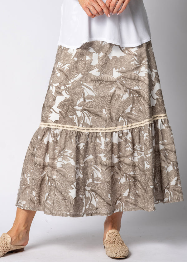 Eska Cotton Skirt in Latte - Imagine Fashion Australia