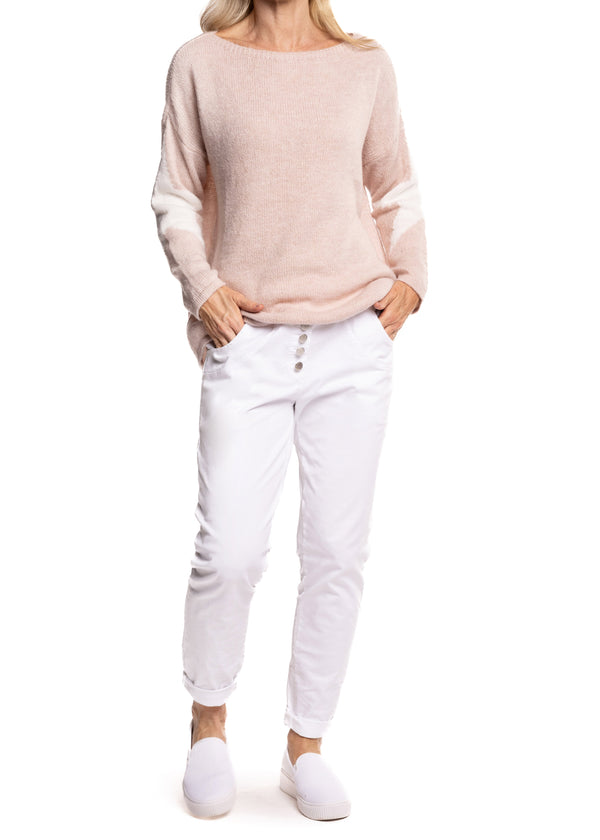 Claudia Pants in White - Imagine Fashion Australia