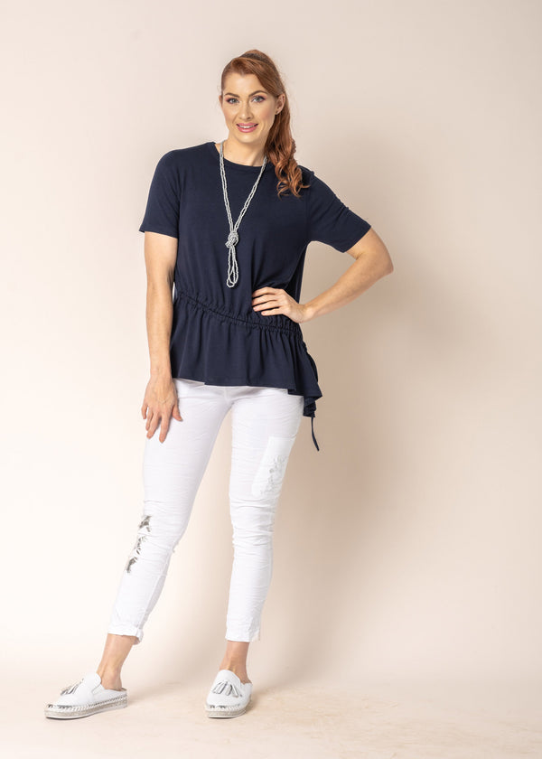 Leeo Top in Navy - Imagine Fashion Australia