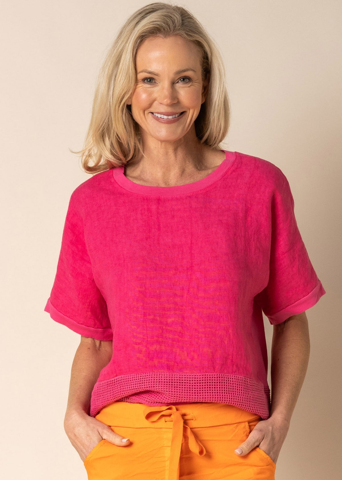 Yenny Top in Raspberry Sorbet - Imagine Fashion Australia