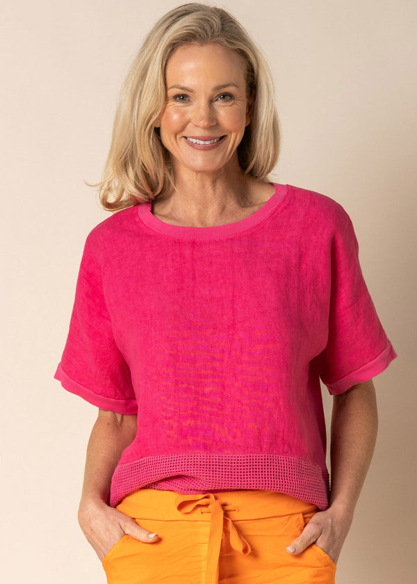 Yenny Top in Raspberry Sorbet - Imagine Fashion Australia
