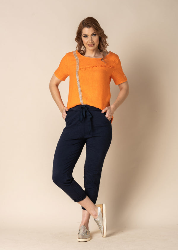 Miranda Pants in Navy - Imagine Fashion Australia
