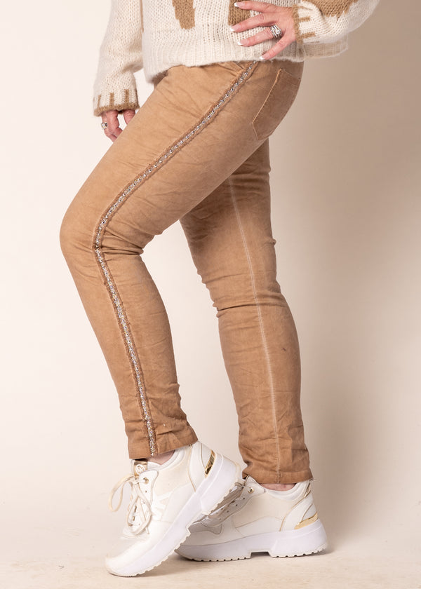 Usha Pants in Milk Chocolate - Imagine Fashion Australia