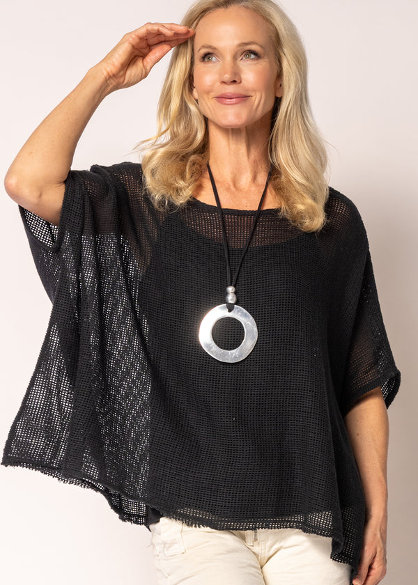 Mariella Knit Top in Onyx - Imagine Fashion Australia