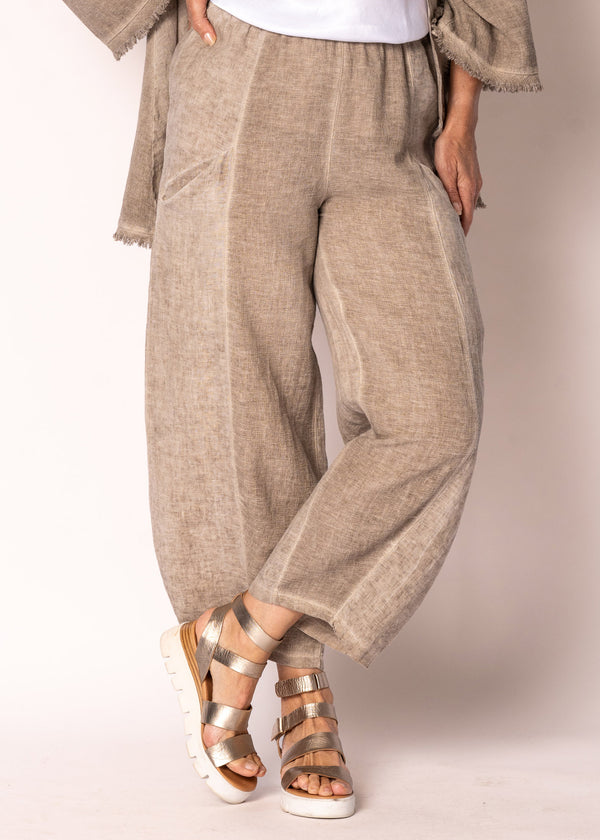 Norelle Linen Pants in Latte - Imagine Fashion Australia