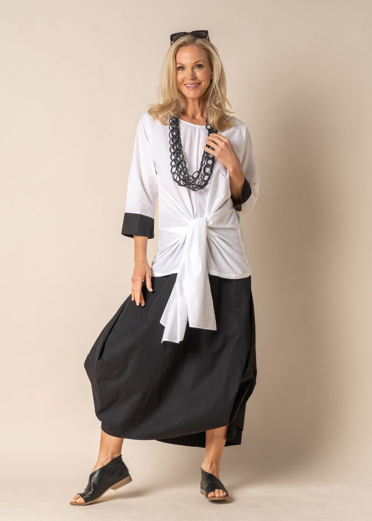 Lilia Cotton Top in White - Imagine Fashion Australia