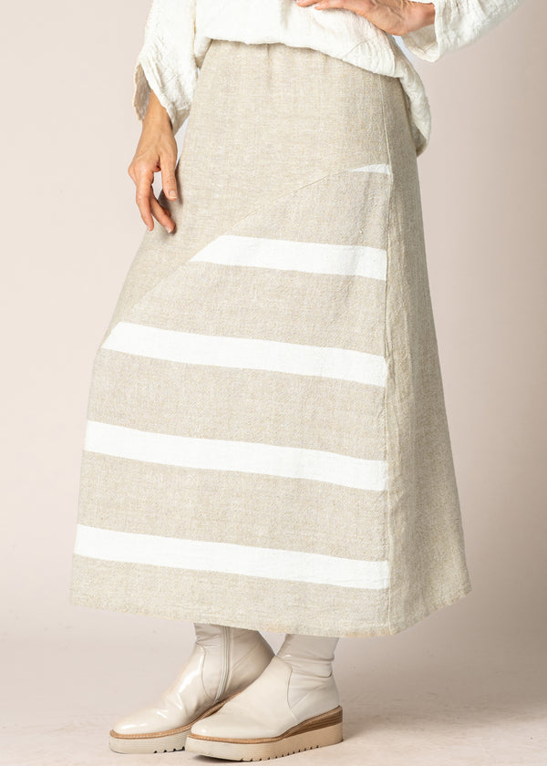 Verity Linen Skirt in Latte - Imagine Fashion Australia