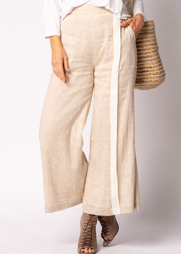 Nova  Cotton  Pants in Latte - Imagine Fashion Australia