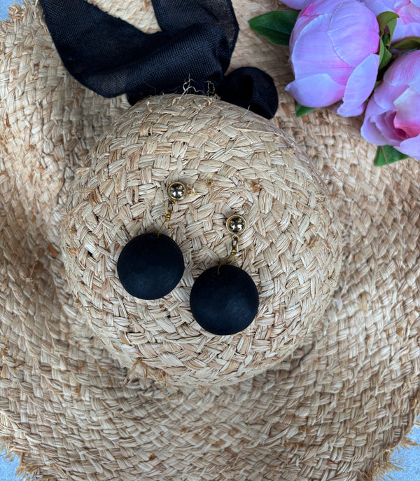 Leona Earrings in Onyx - Imagine Fashion Australia