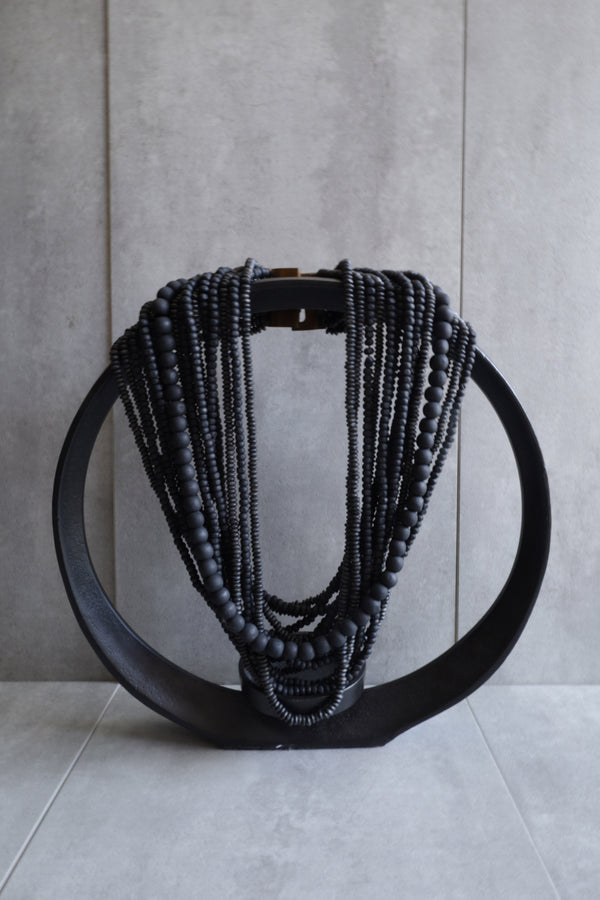Bessie Necklace in Onyx - Imagine Fashion Australia