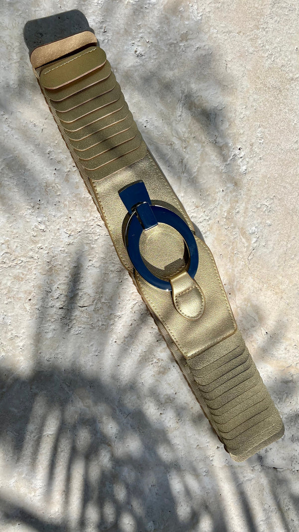Riccardo Belt in Gold - Imagine Fashion Australia