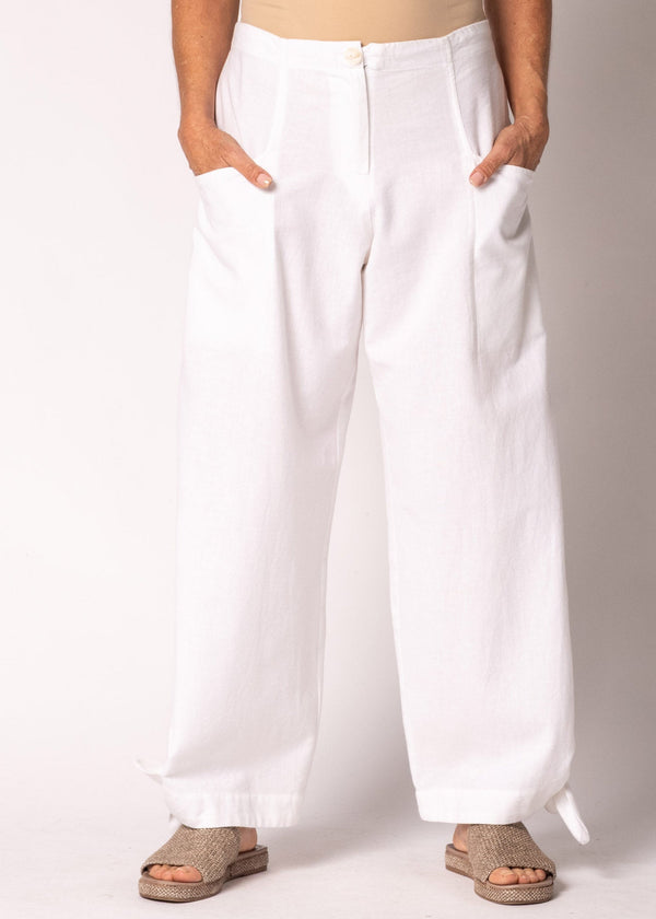 Delara Cotton Pants in White