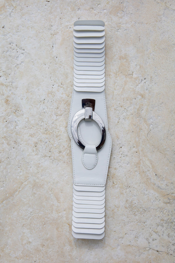 Riccardo Belt in White - Imagine Fashion Australia