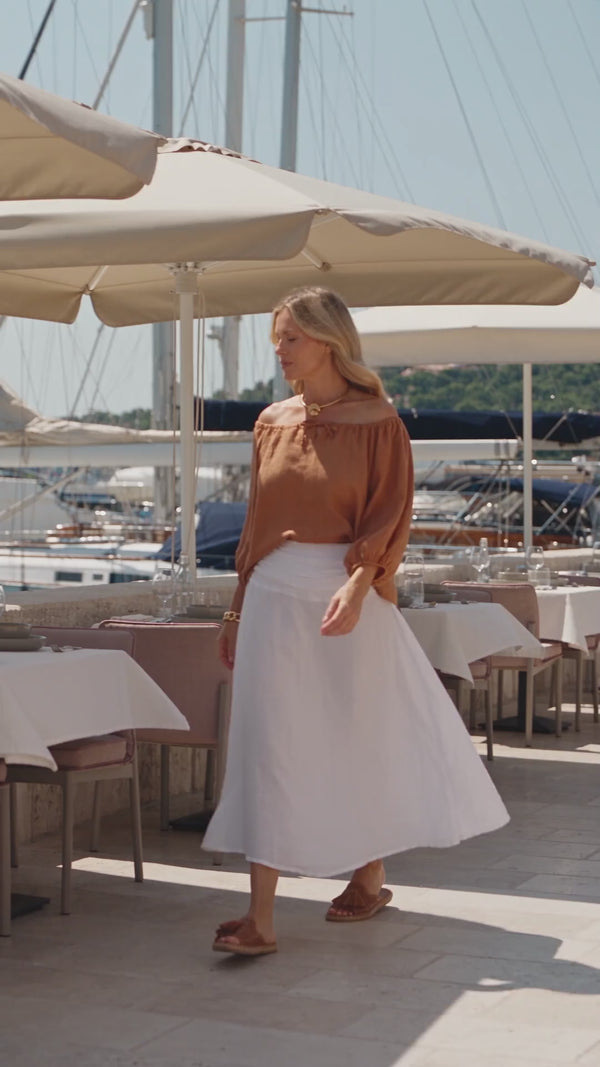 Vionna Top in Burnt Toffee
